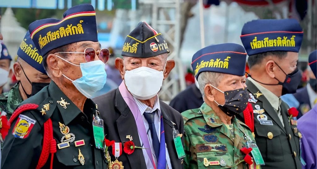 Veteranendag, een herdenking van veteranen en oude soldaten van de Thaise strijdkrachten