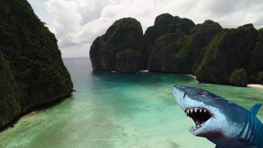 Het in Zuid Thailand gelegen Krabi weigert toestemming om de haaienhorror film “Meg 2” in april en mei op de stranden van Railay en Tonsai te maken