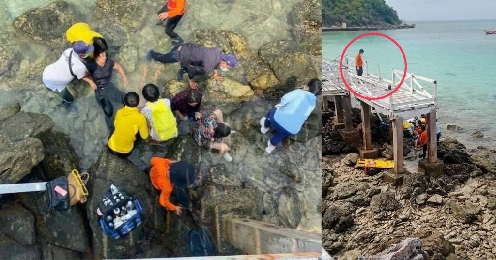 Drie Thaise  toeristen ernstig gewond bij val van een brug op Koh Larn