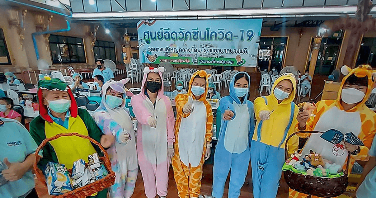Het is een “leuk” tijdverdrijf voor kinderen, die gevaccineerd moeten worden