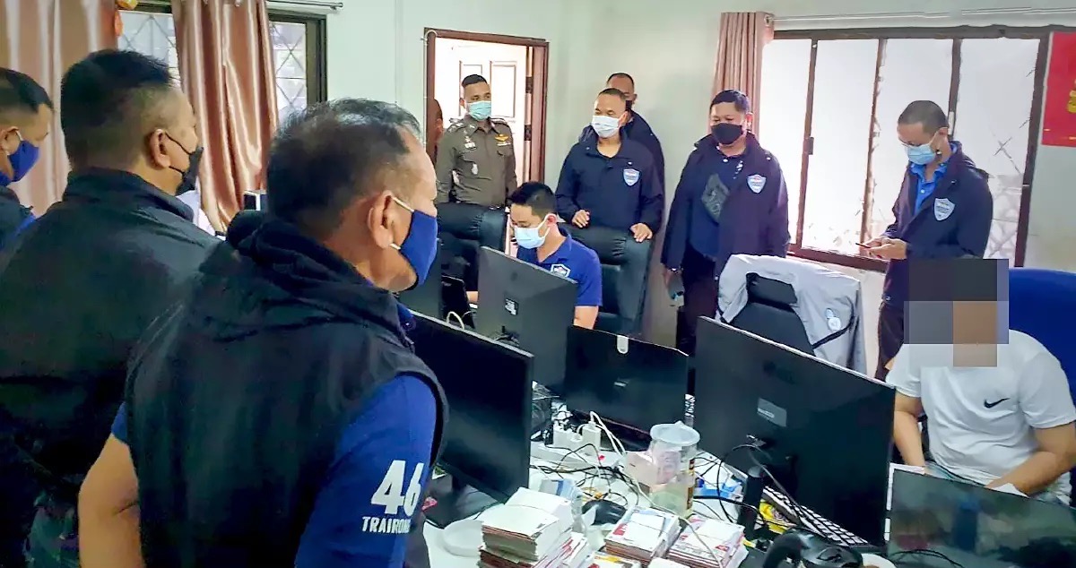 Cyber Politie Thailand arresteert nog eens 14 verdachten, en neemt weer véél geld in beslag bij een hardhandig optreden tegen gokwebsite