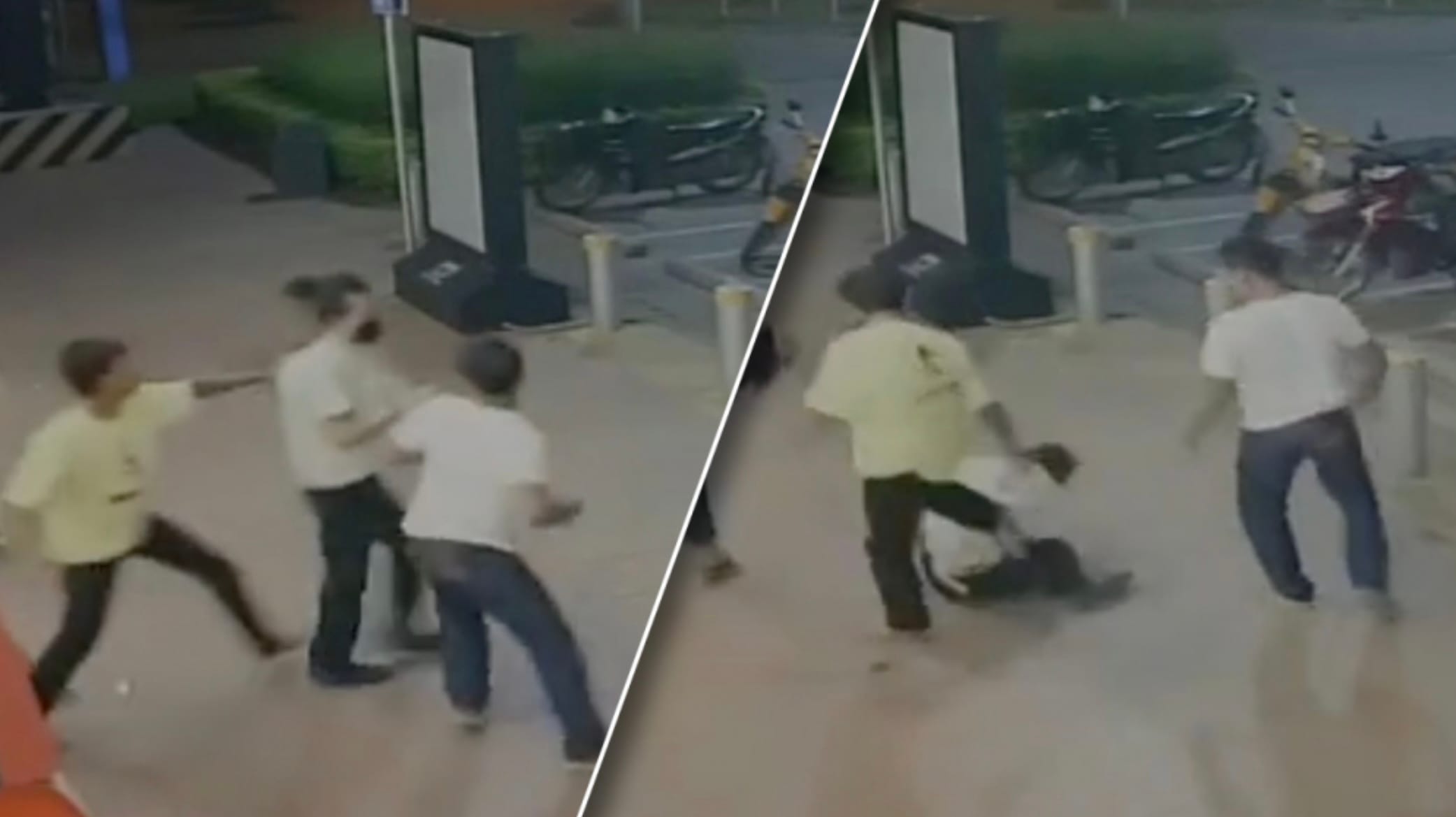 Jeugd slaan medewerker van supermarkt in elkaar vanwege de mondkapjes plicht