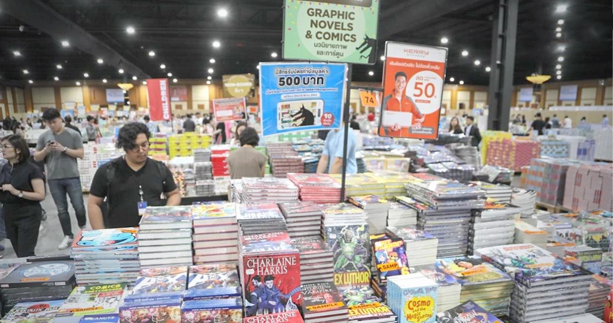 Met méér dan een miljoen boeken keert de boekenbeurs “De Grote Boze Wolf” terug in het Impact congrescentrum in Bangkok
