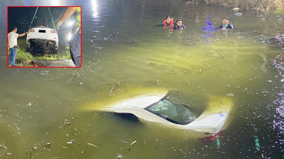 Thaise man vertrouwde voor de volle 100 procent op zijn “TomTom” en rijdt pardoes het water in