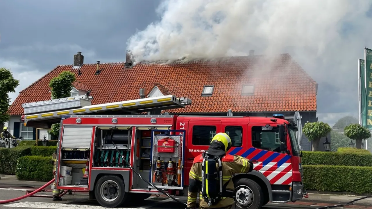 Grote brand in Thais restaurant in Rosmalen