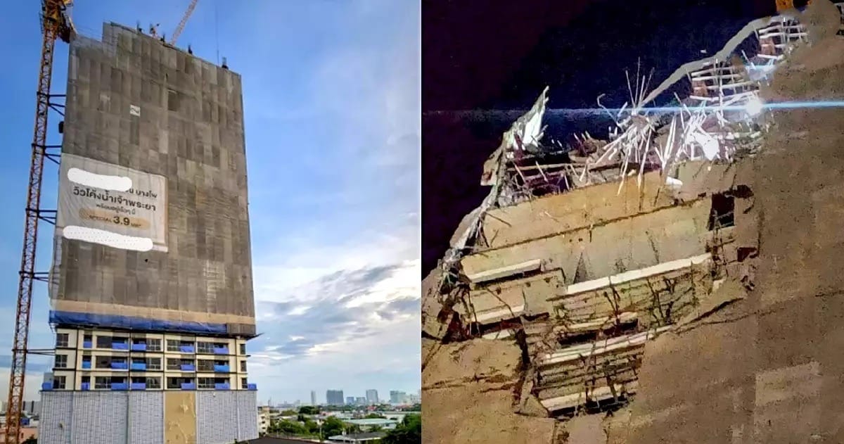 1 dodelijk slachtoffer , 5 gewonden bij bizar ongeval op bouwplaats in Bangkok