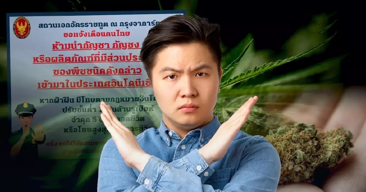 Bevolking van Thailand gewaarschuwd om geen cannabis of hennep naar Indonesië mee te nemen, anders riskeren ze de doodstraf