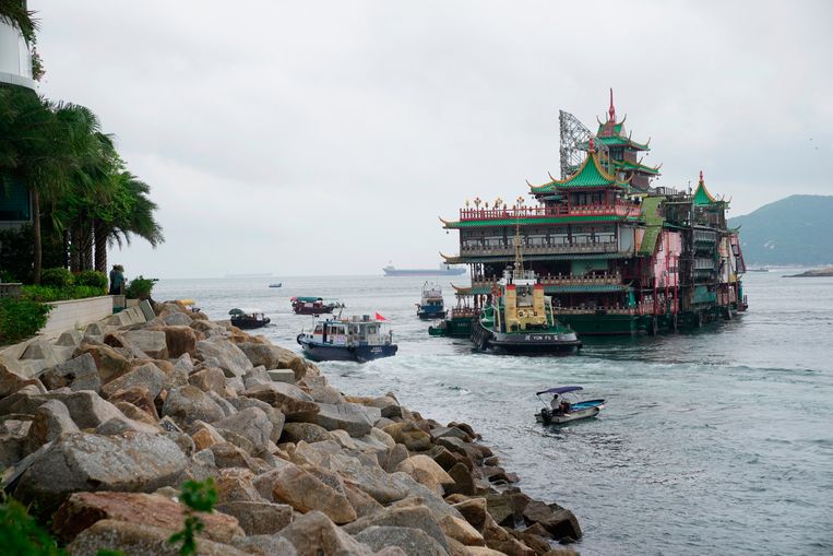 🎥  | Jumbo, het drijvende restaurant en icoon van Hongkong, is gezonken in de Zuid-Chinese Zee