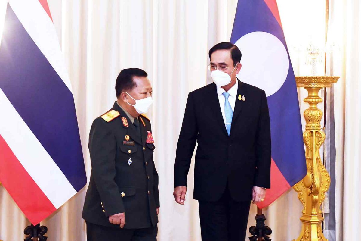 Premier Prayut van Thailand bedankt Laos voor de aangeboden hulp bij misdaadbestrijding