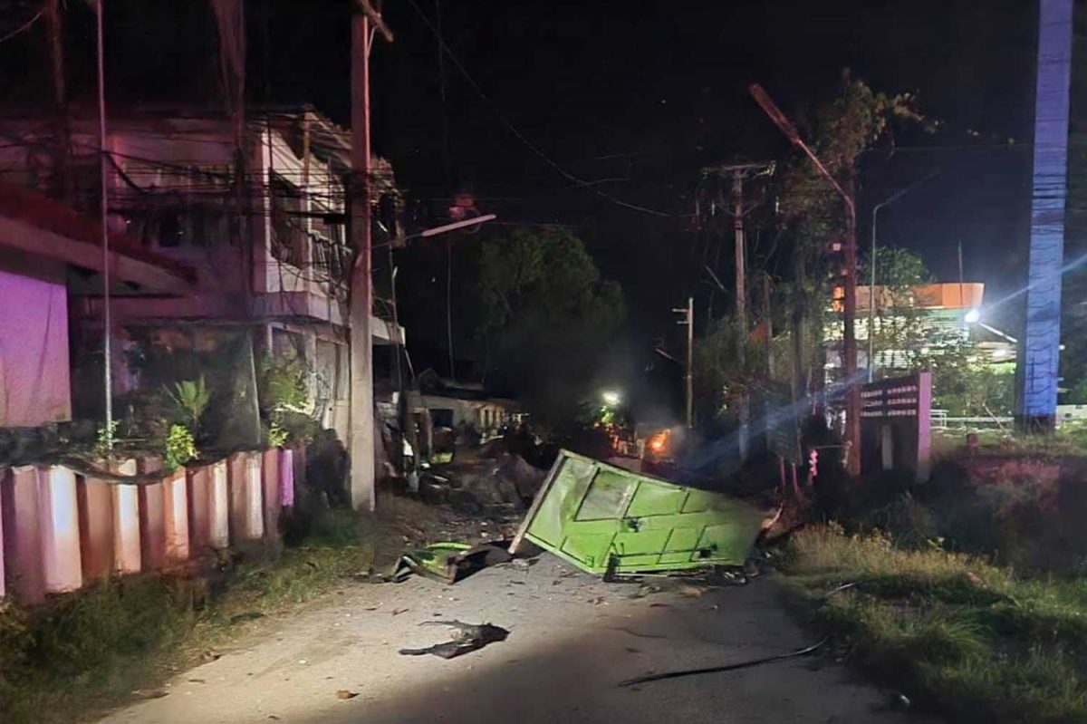 Vrachtwagenbom in Pattani kwam tot ontploffing en verwondde drie politieagenten