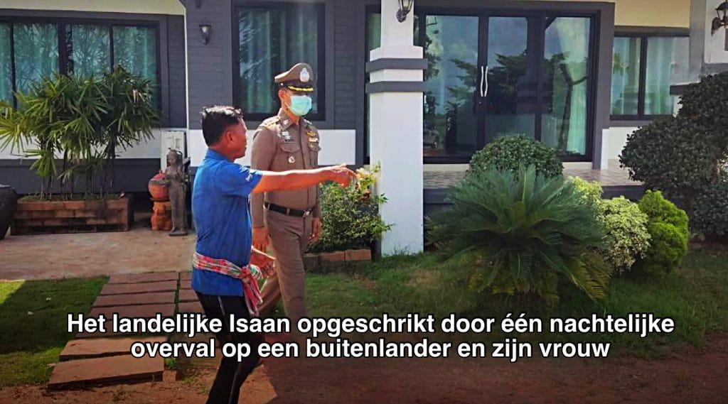 Vier gewapende mannen in Chaiyaphum overvallen midden in de nacht een rijke Franse man en zijn Thaise vrouw