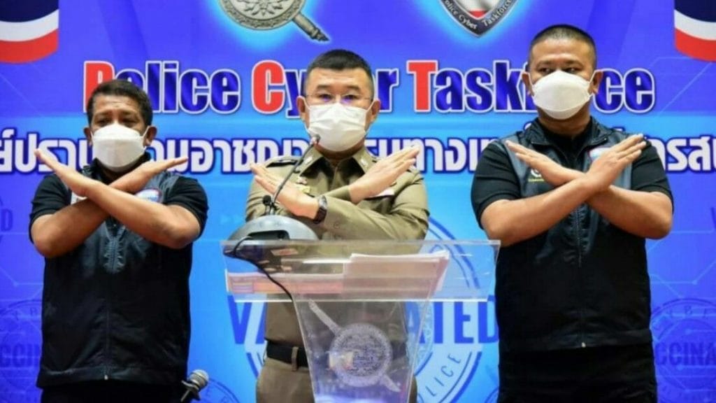 Gezamenlijke tussen Thaise en Cambodjaanse politie resulteerden in de arrestatie van 74 Thaise callcenterhaaien in Cambodja