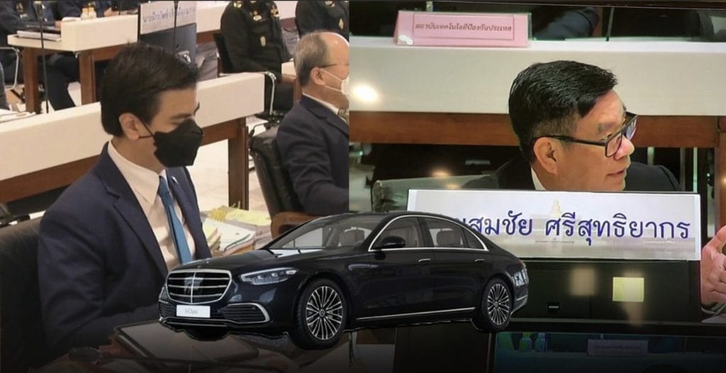 Het Ministerie van defensie Thailand ligt onder vuur vanwege het leasen van peperdure Mercedessen 