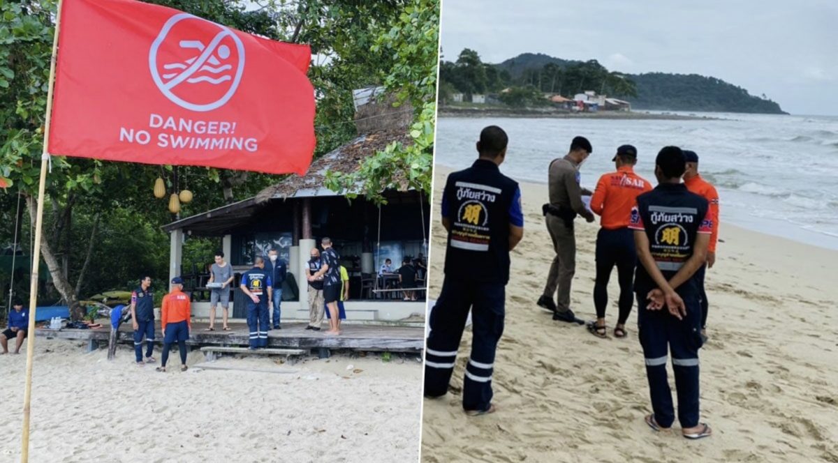 1 toerist verdronken en een andere nog steeds op Ko Chang vermist