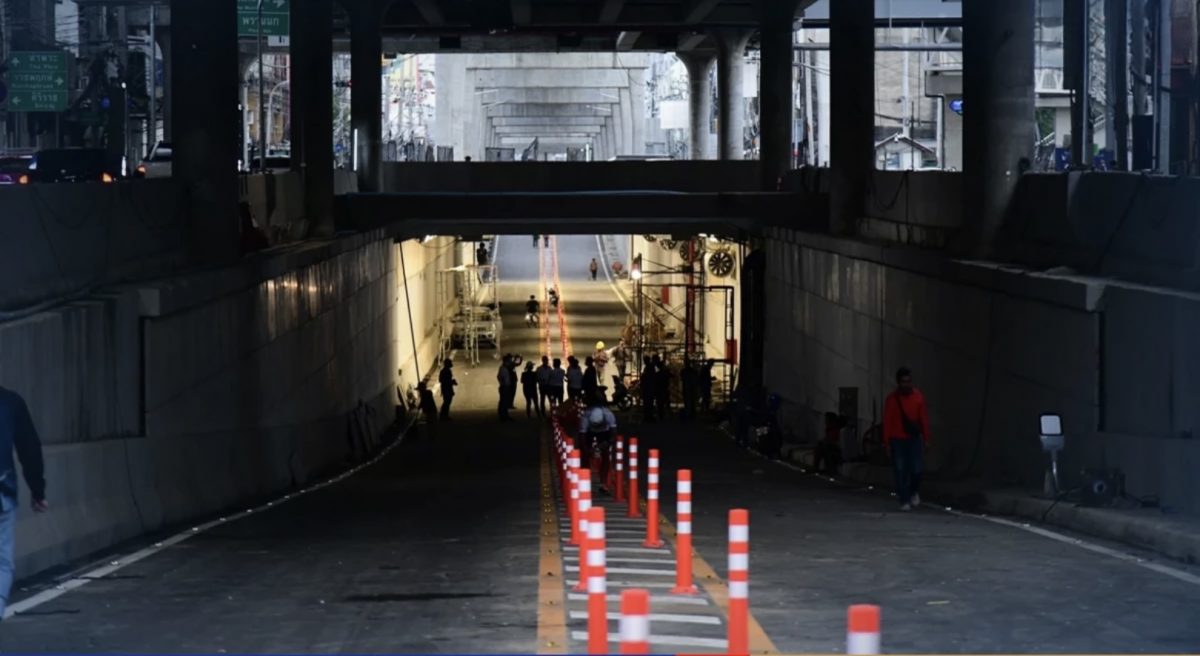 Vandaag is het de eerste dag de Fai Chai-tunnel in gebruik genomen wordt, de verwachting is dat Bangkok minder files zal registreren 