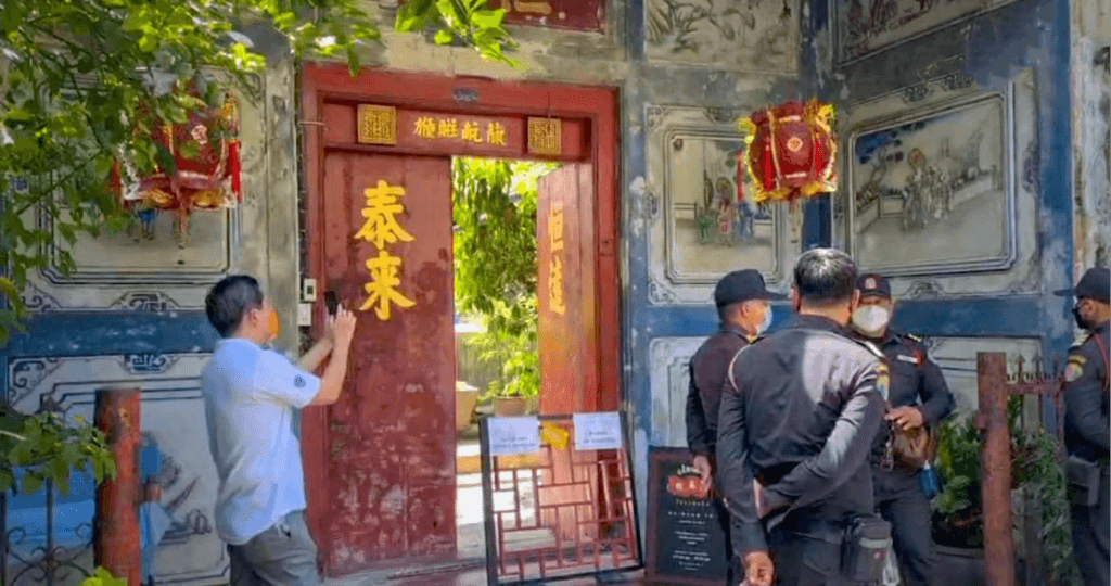 260 jaar oud gebouw in Chinese gemeenschap in de Thaise hoofdstad Bangkok ingestort