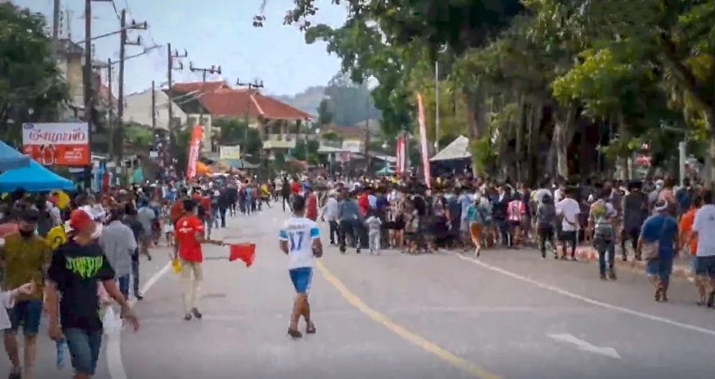 Straatrace in Trang eindigt in 1 dode en 8 gewonden mensen onder de toeschouwers