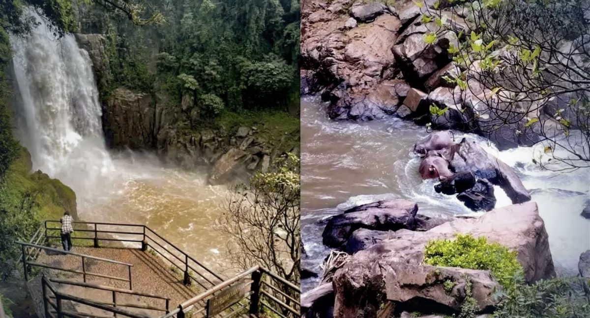 De Haew Narok waterval in Noordoost-Thailand gesloten na dood van 2 olifanten