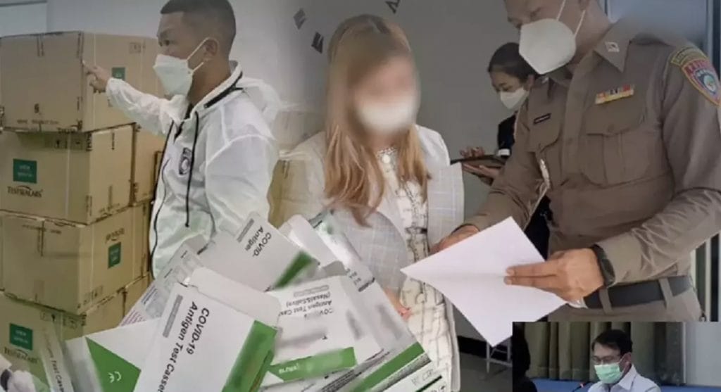 Twee Thais gearresteerd na huiszoeking in huizen dat valse ATK’s en medische producten opleverde