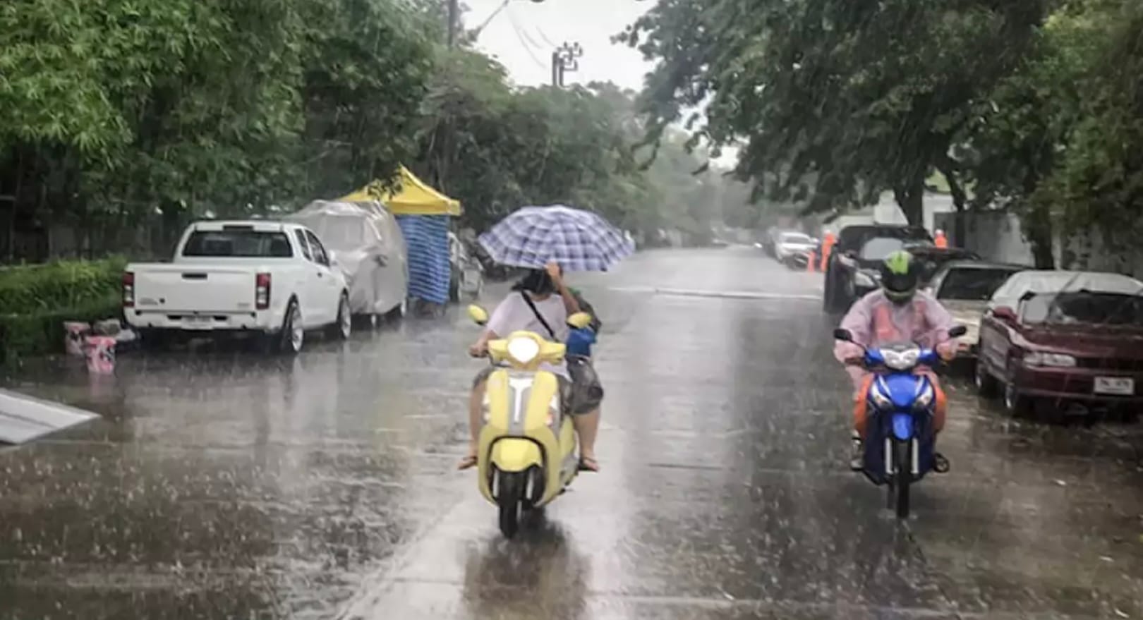 Verschillende provincies in Thailand staat de komende dagen een onstuimige week te wachten 