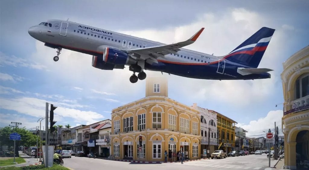Het Russische Aeroflot hervat in oktober alle directe vluchten van Moskou naar Phuket 