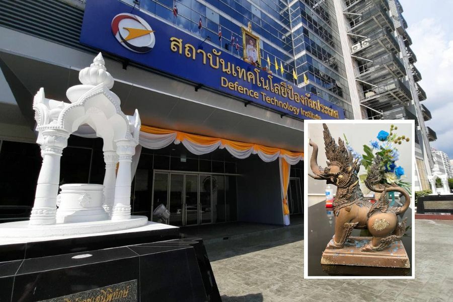 Verdachte van diefstal van standbeeld Kotchasri in Nonthaburi mag zijn delict voor “speck en bonen” herhalen