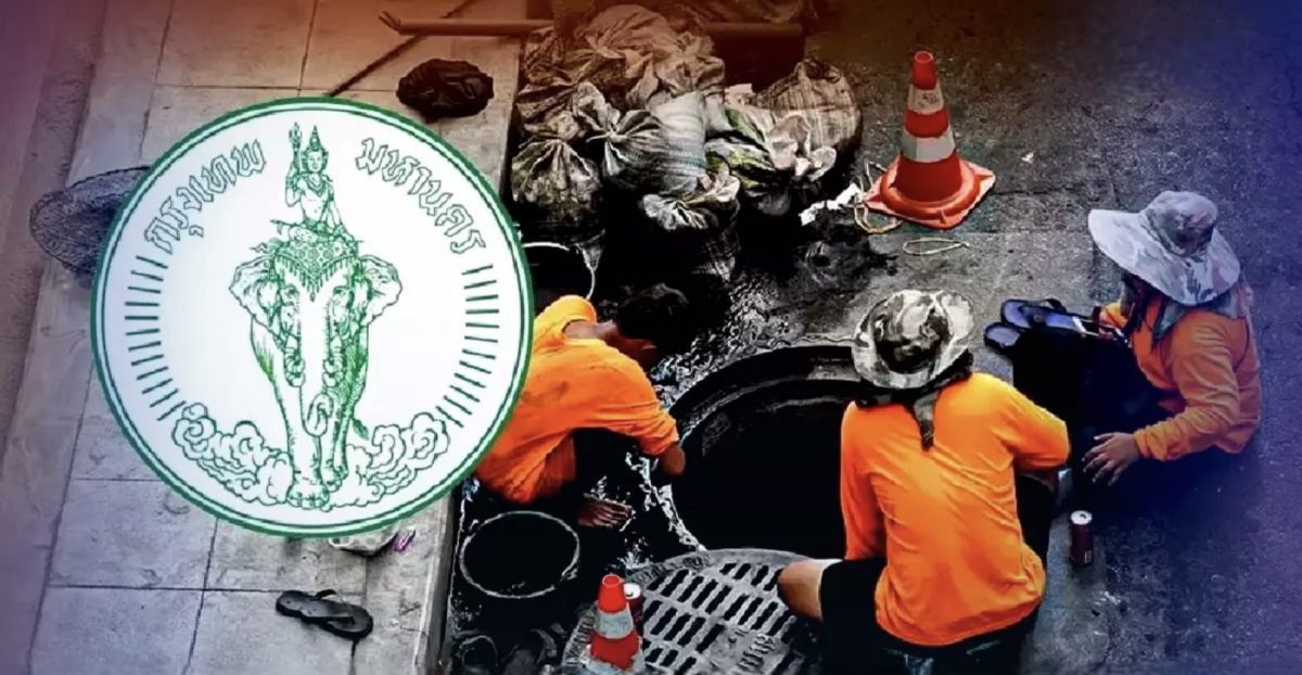 10.000 Baht boete voor ieder die het in zijn hoofd haalt om olie in het riool van Bangkok te dumpen