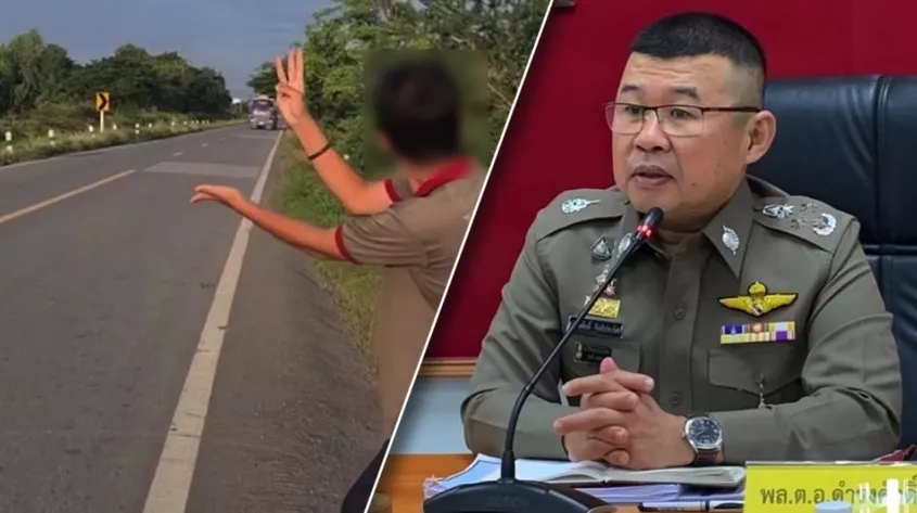 Thaise politie dringt er bij het publiek op aan om met de claxonneer-gekte te stoppen