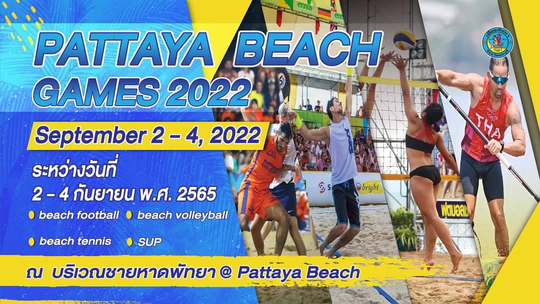Pattaya organiseert van 2 tot 4 september op de Beach Road de Pattaya Beach Games 2022