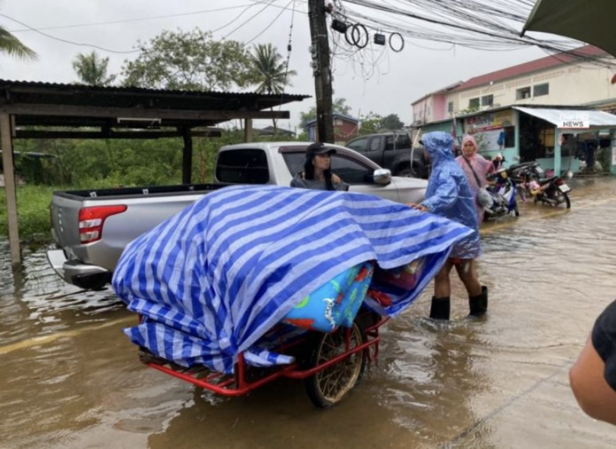 Vandaag krijgen de centrale vlaktes van Thailand het zwaar te verduren, de tropische storm Noru zorgt voor overstromingsgevaar 