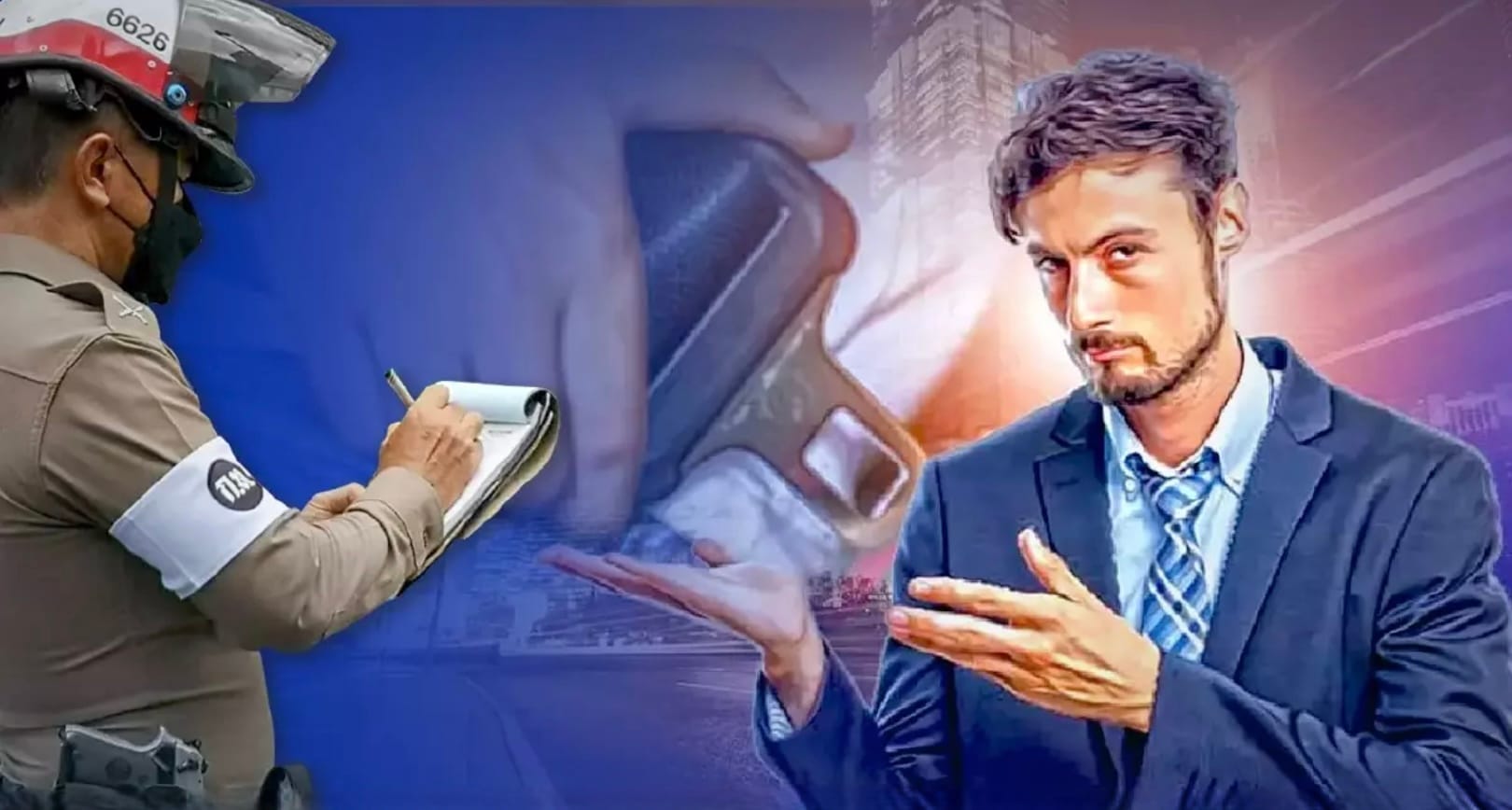 Doe uw veiligheidsriem om of krijg een boete van 2.000 baht, zo waarschuwt de politie in Thailand