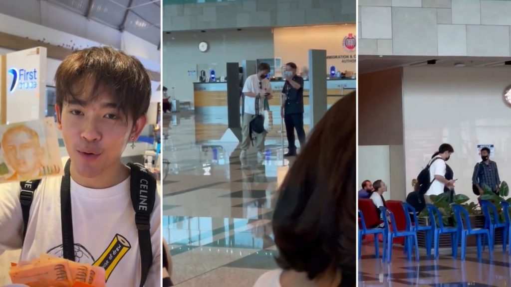 Thaise TikTok-ster op de luchthaven van Singapore aangehouden vanwege een enorme som contant geld