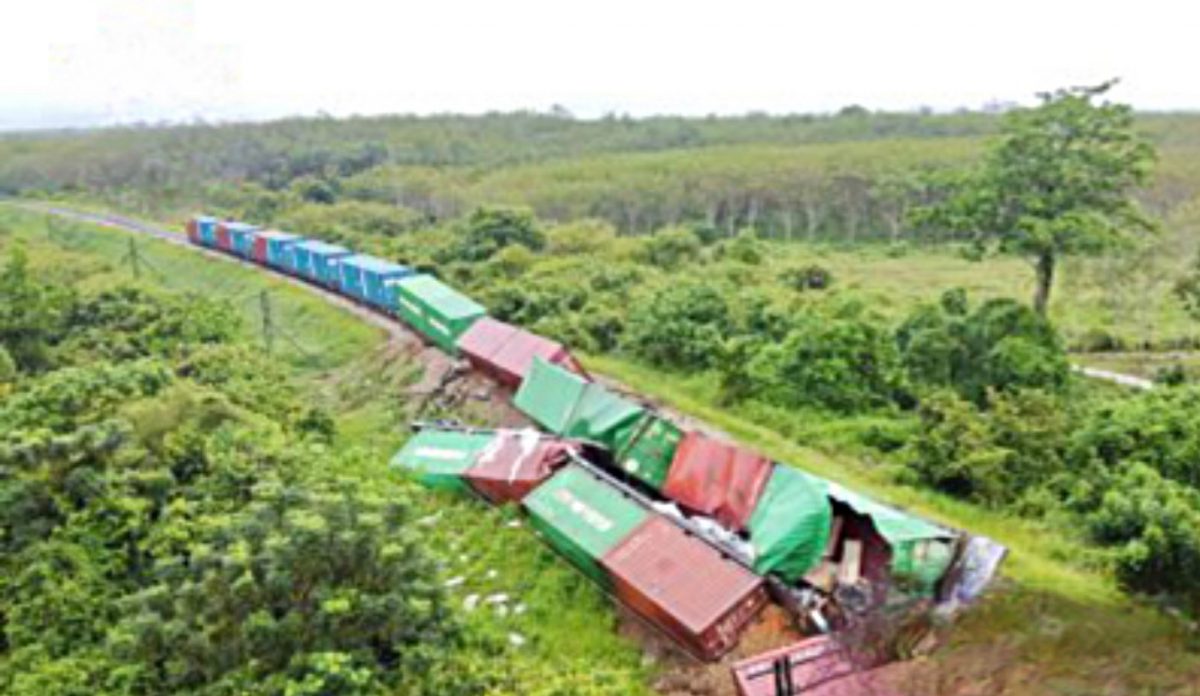 Bom zorgt ervoor dat goederentrein ontspoort in de zuidelijke provincie Songkhla