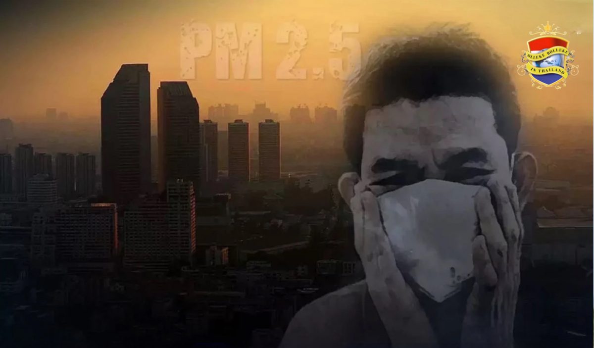 Inwoners van Bangkok dringen erop aan om de veiligheidsniveaus van de luchtvervuiling te controleren naarmate PM2.5 stijgt