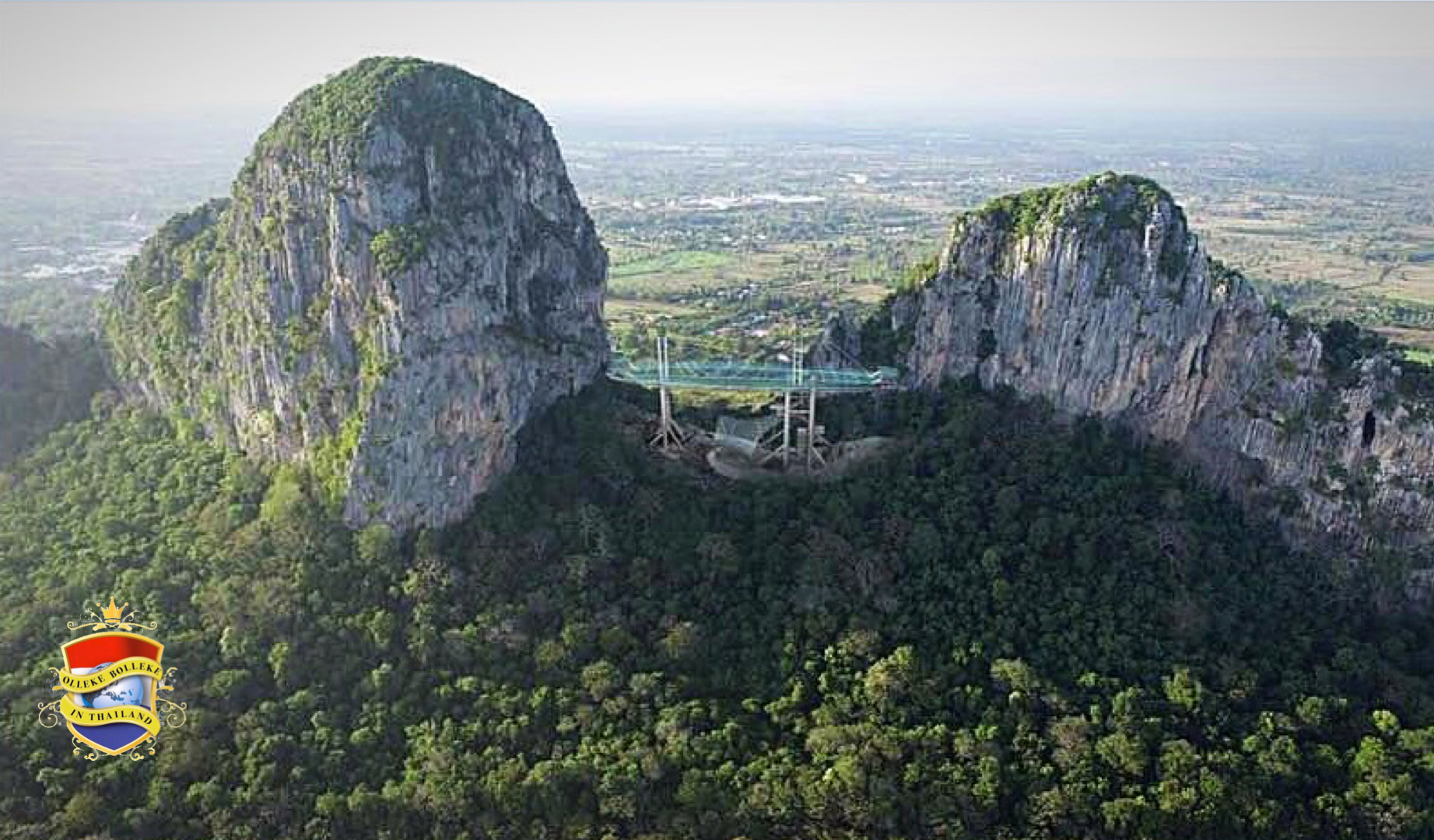 Het idee voor een zeilboot-vormige skywalk in Noordoost-Thailand is warm ontvangen maar kost wel even 70 miljoen baht