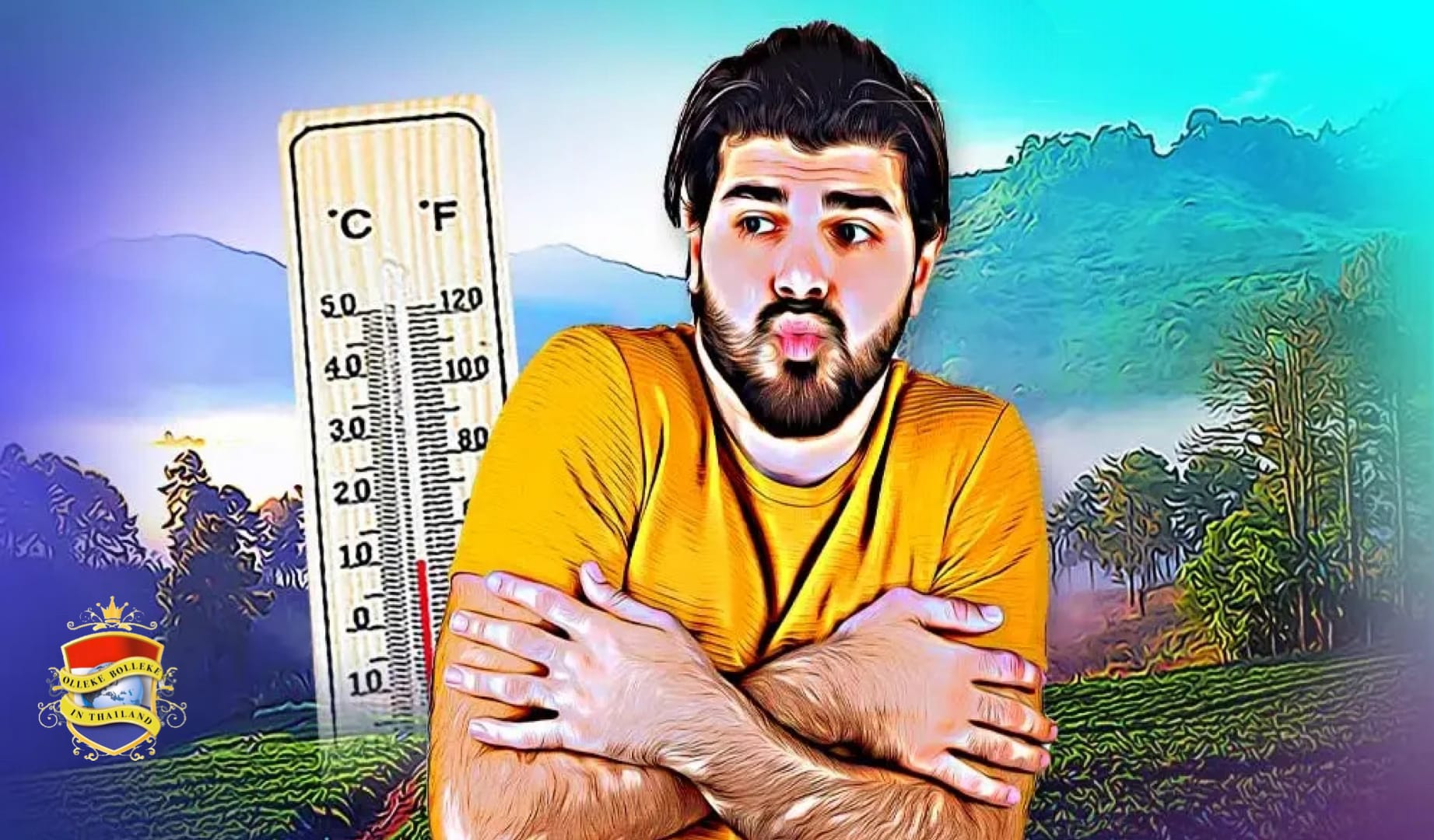 Het meteorologisch instituut van Thailand waarschuwt voor temperatuurdalingen en overstromingen