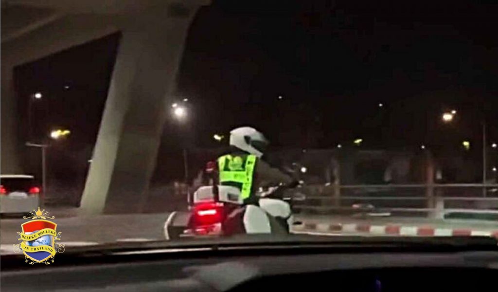 Politie-escorte in Pattaya leidt tot een snelle berisping van de betrokken politieagenten