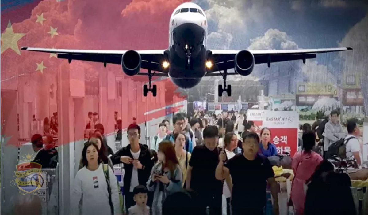 Komende maandag landt in Thailand het eerste vliegtuig uit China met 200 toeristen