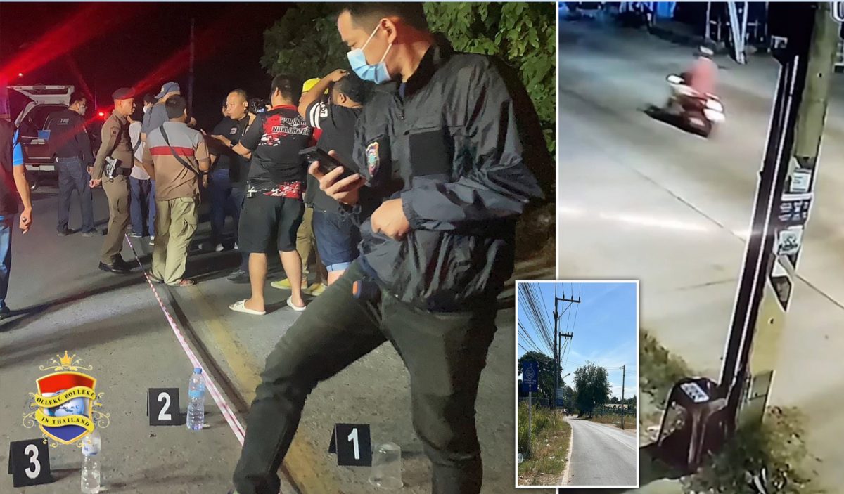 UPDATE: Speciaal politieteam opgezet om de laffe schutter die een Britse ex-pat in Pattaya vermoorde, achter de tralies te krijgen