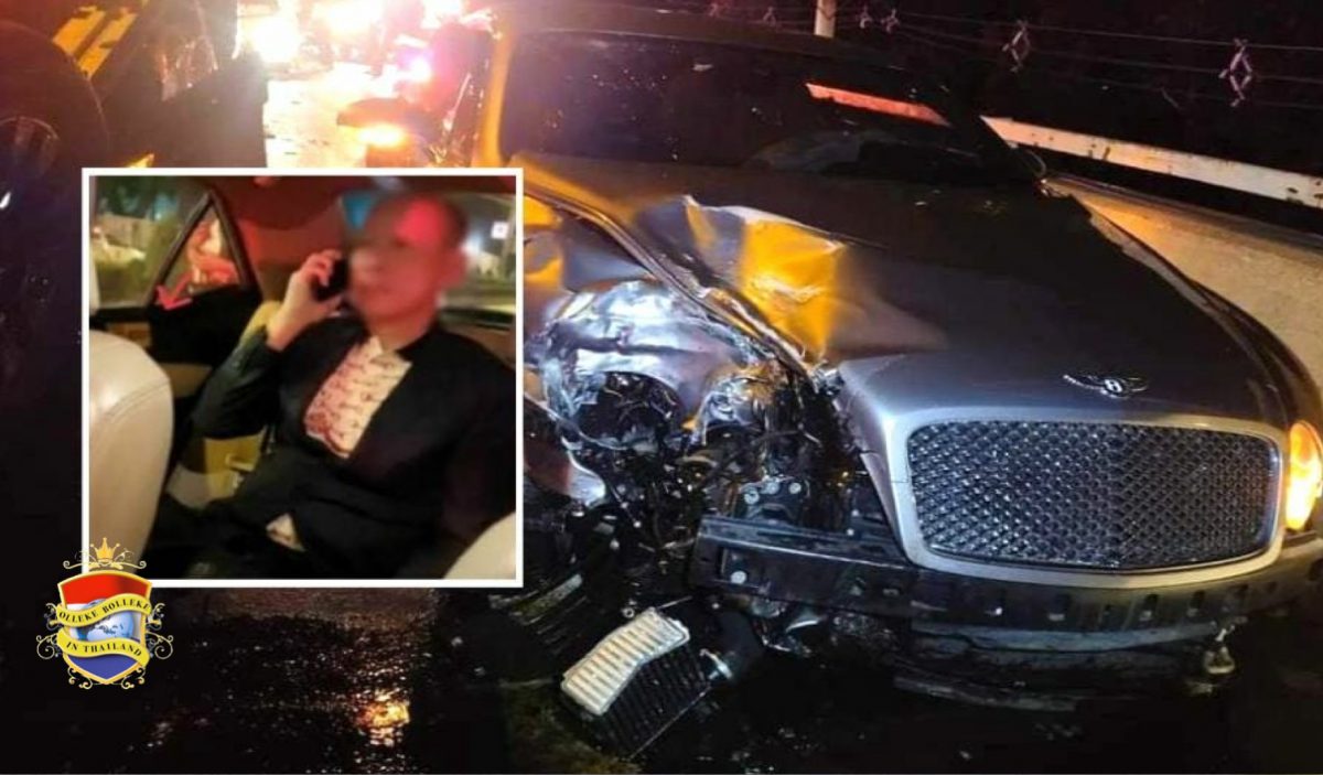 UPDATE | De bestuurder van een Bentley moet zichzelf bij de politie van Bangkok aangeven