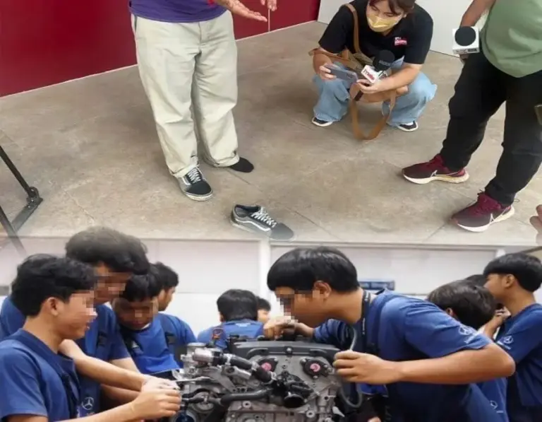 Voedselbezorger in Thailand door studenten murw geslagen vanwege schoenkleur