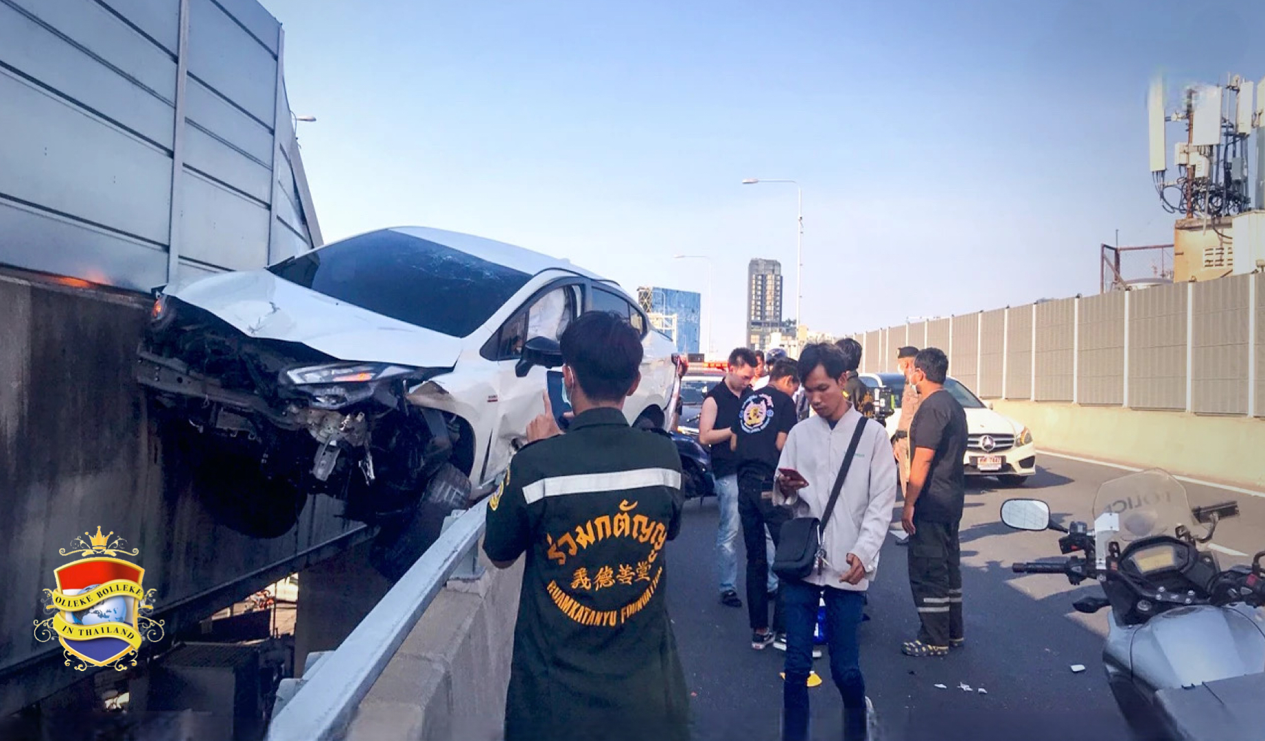 Thaise automobilist beweert dat hij enkele seconden voor het bizar ongeluk in slaap was gevallen