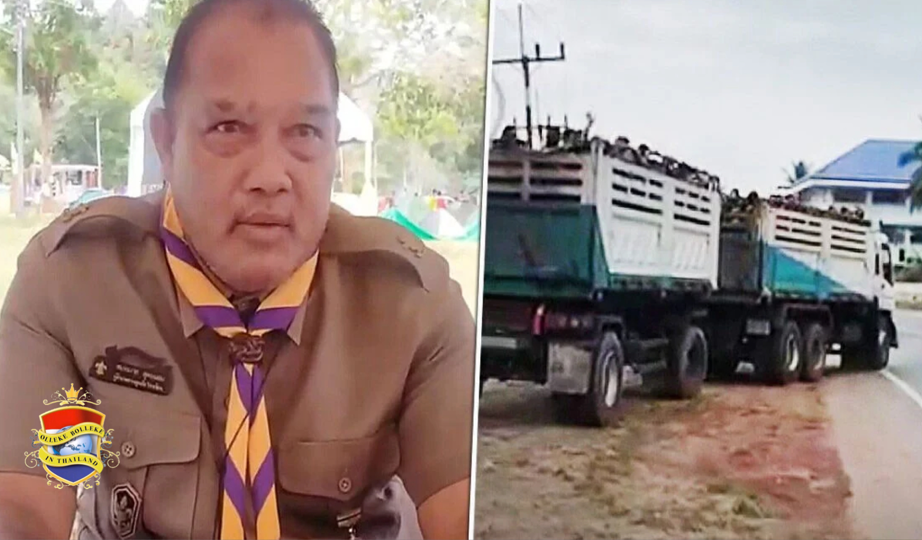 School in Thailand onder vuur voor het vervoeren van 100 padvinders in een vrachtwagen met oplegger