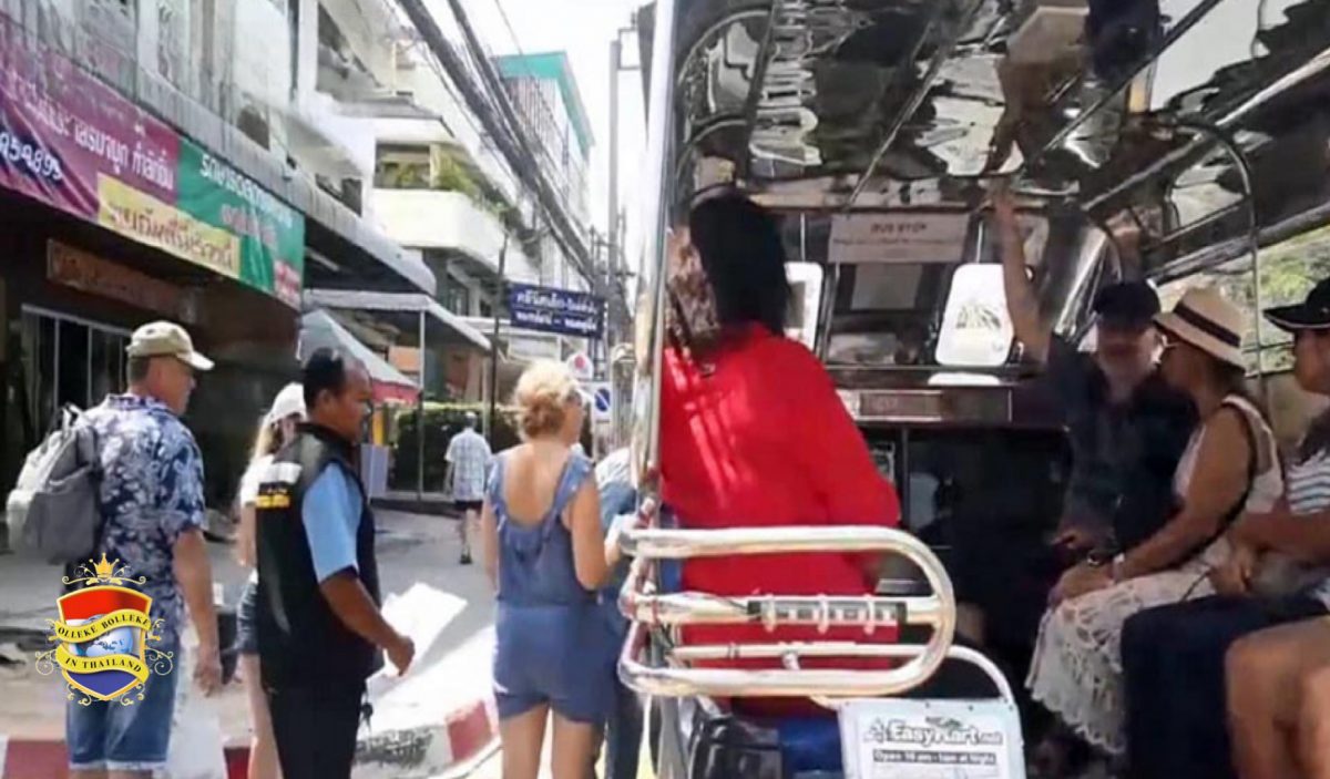 De baht-buschauffeurs van Pattaya zijn eraan herinnerd om de toeristen niet uit te schelden en zeker niet op te lichten
