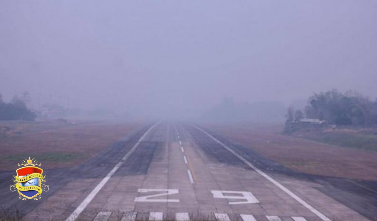 De intense bosbranden in Thailand dwingen het vliegveld van Mae Hong Son om de vluchten te verzetten