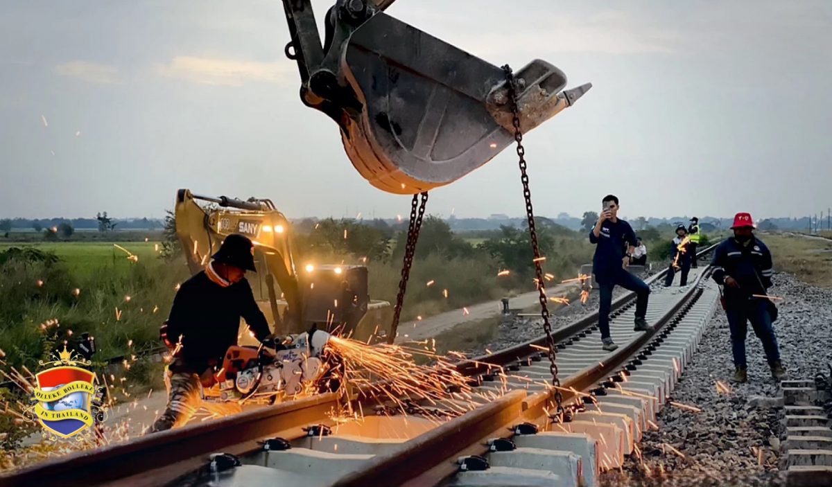 Treinverkeer naar Noord-Thailand staat weer op de rails na ontsporing in de provincie Lopburi