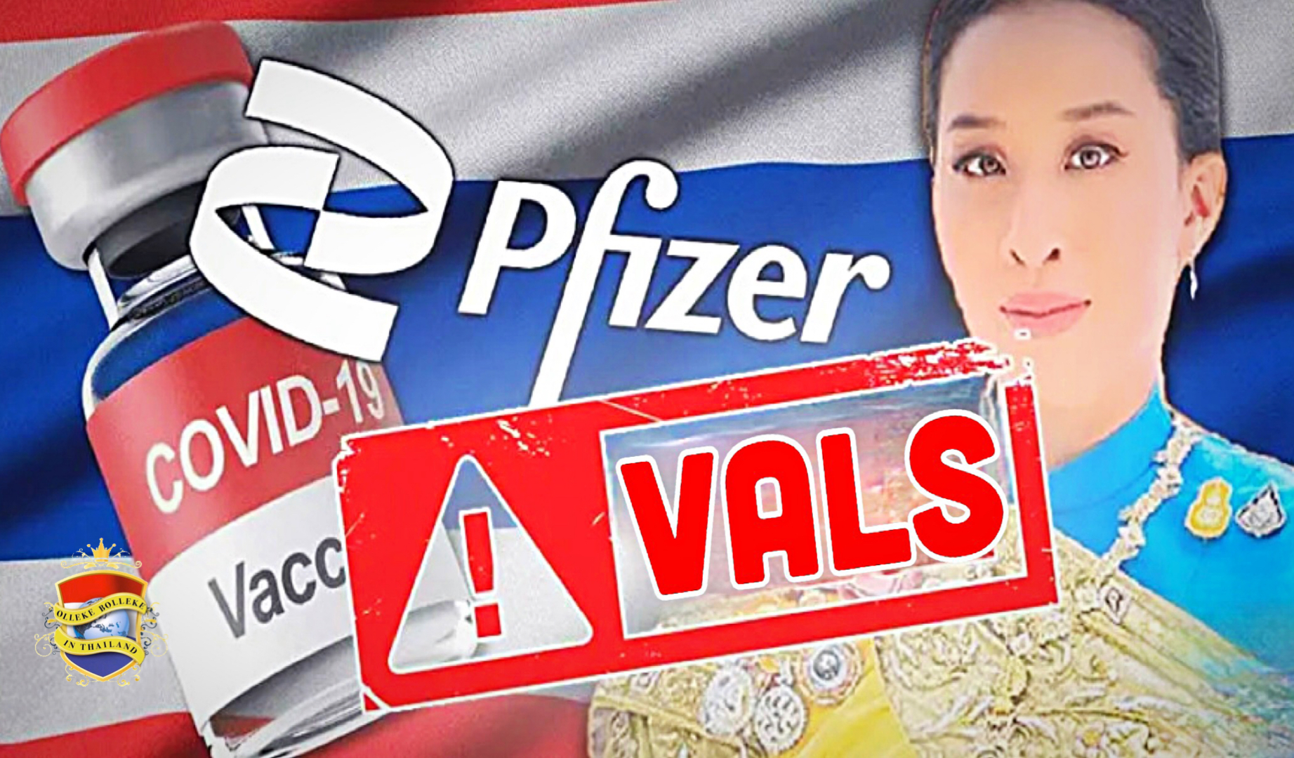 Thailand verwerpt bewering over pfizer-reactie van Thaise prinses als compleet nep