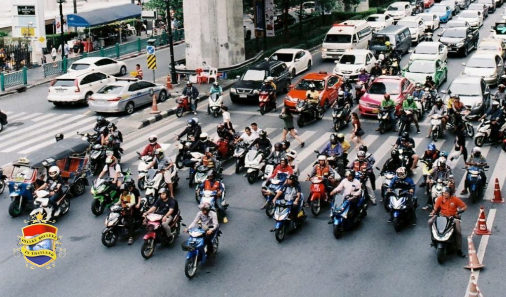 Thailand is het land met de meeste motorrijders ter wereld