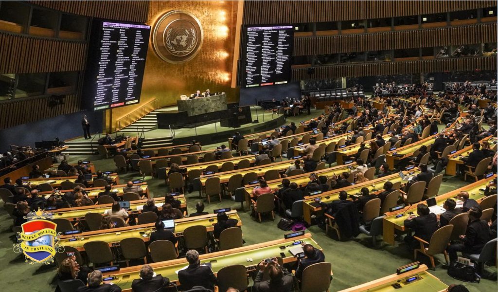 Thailand stemt samen met 140 andere VN-leden in voor vrede in Oekraïne
