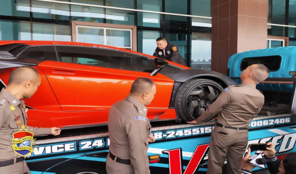 Politie in Thailand neemt zeldzame Lamborghini in beslag bij onderzoek illegale goksite